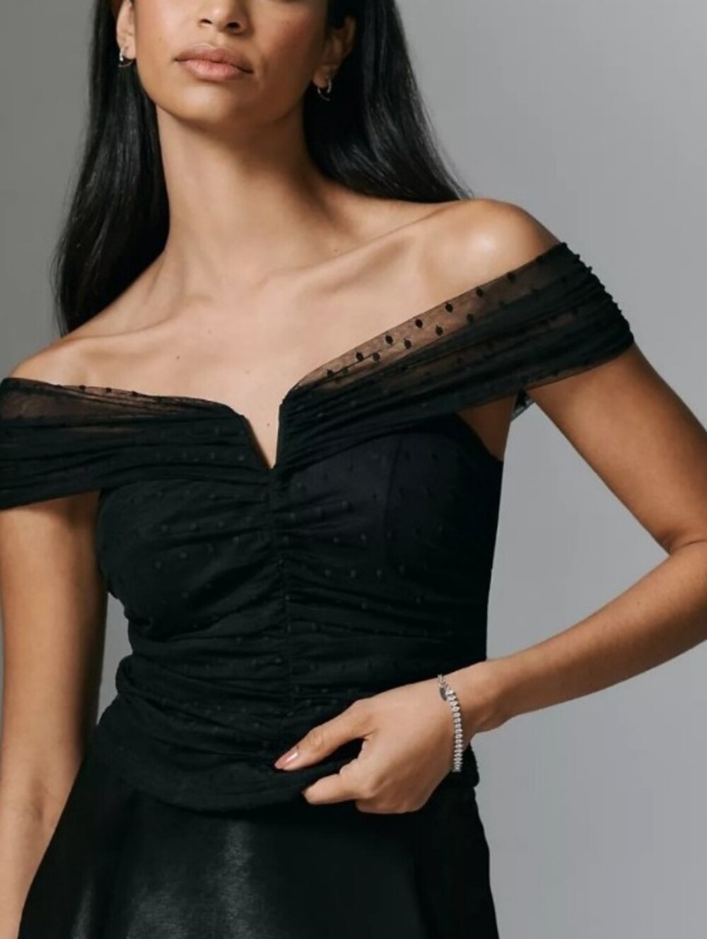 NWT Dolan Left Coast Mesh Off-Shoulder Top